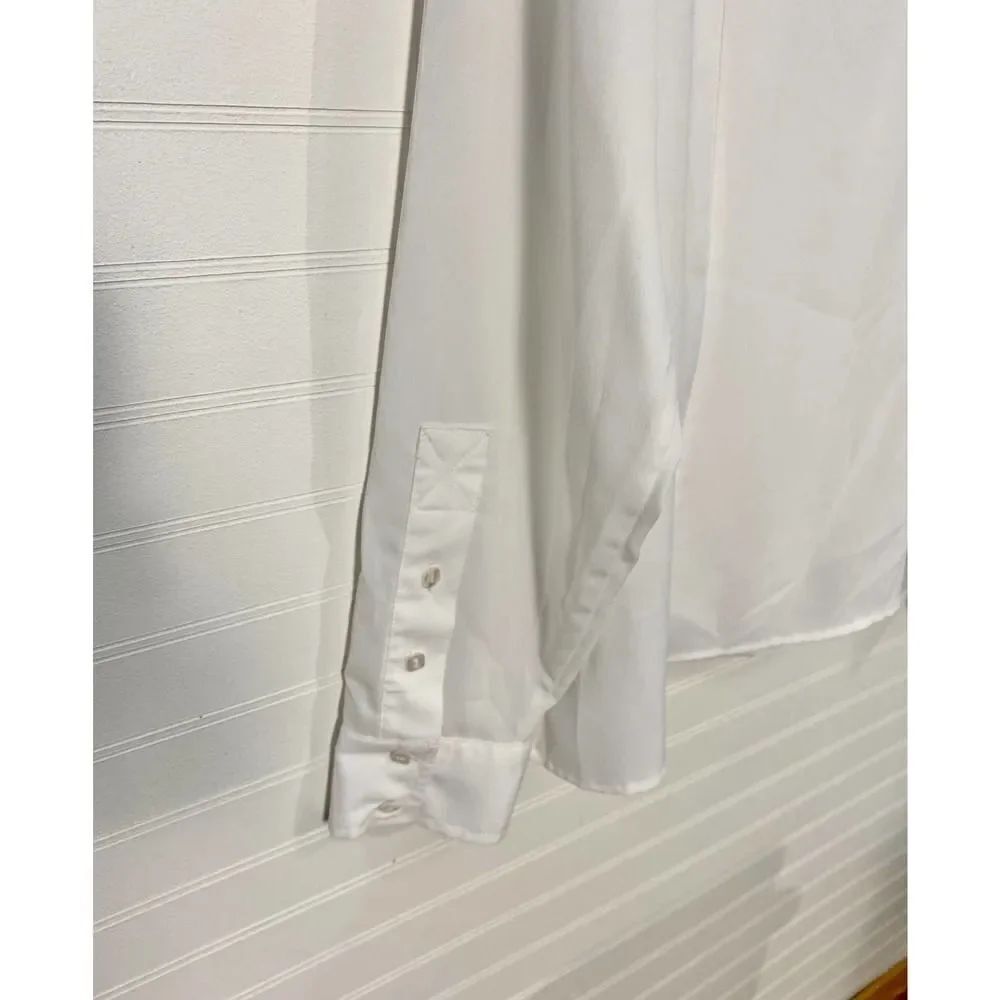 Milano White Button Down Collared Shirt - Picture 7 of 7